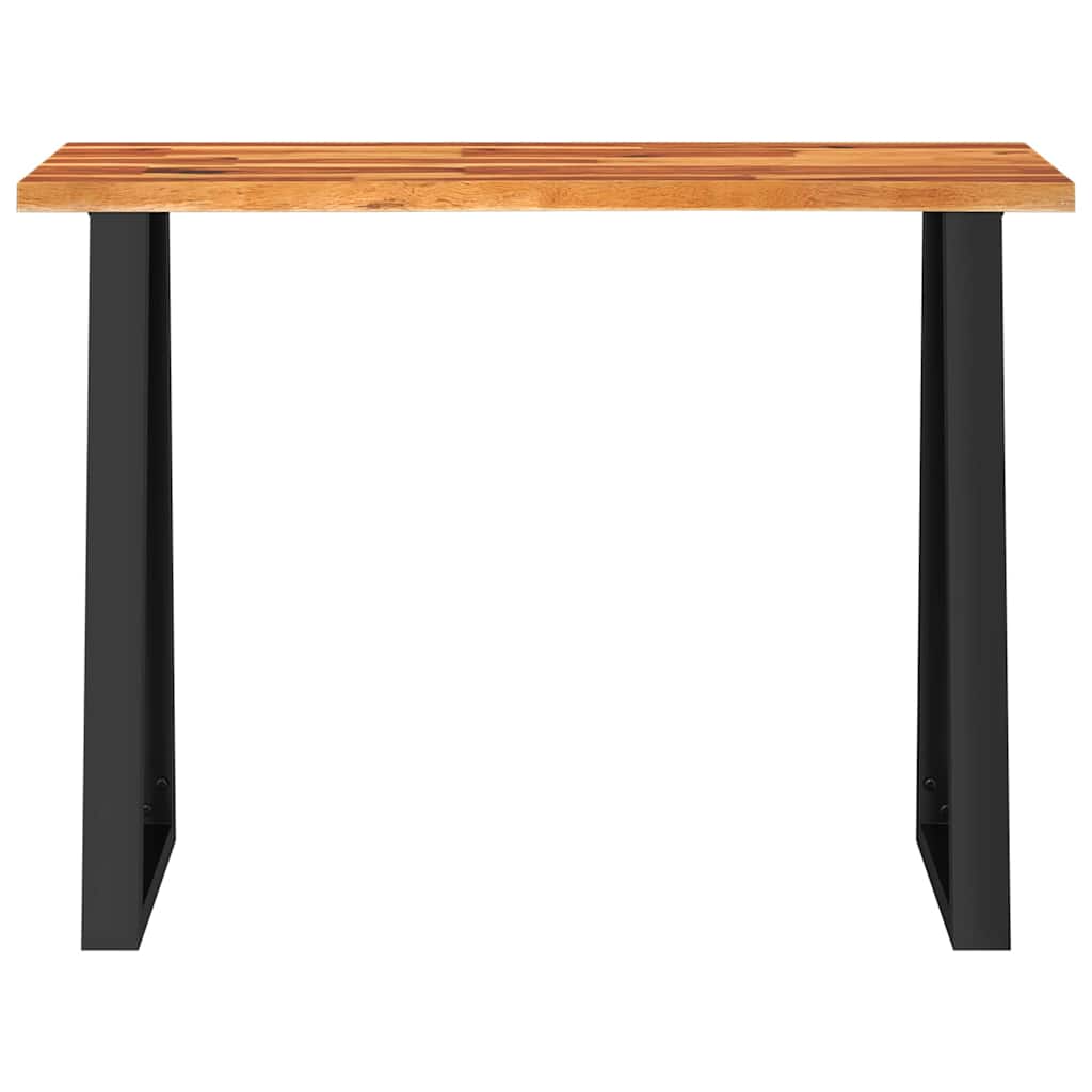 vidaXL Konsolentisch Baumkante 110x35x80 cm Massivholz Akazie