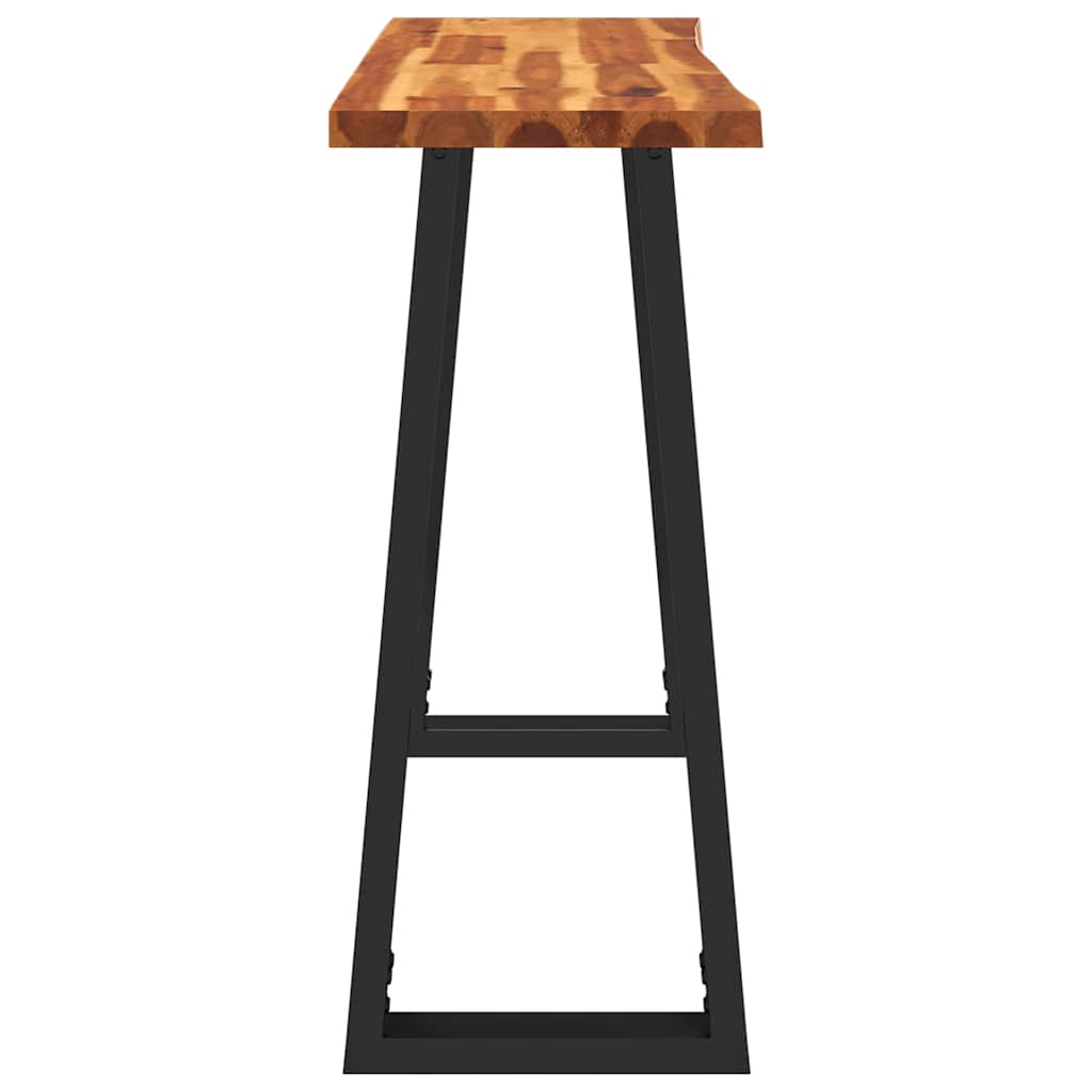 vidaXL Konsolentisch Baumkante 110x35x80 cm Massivholz Akazie