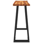 vidaXL Konsolentisch Baumkante 110x35x80 cm Massivholz Akazie