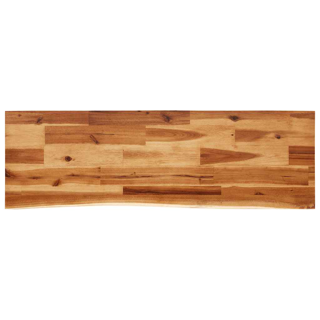 vidaXL Konsolentisch Baumkante 110x35x80 cm Massivholz Akazie