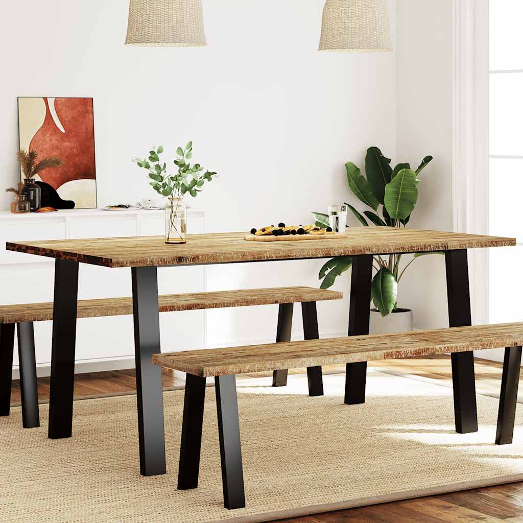 vidaXL Esstisch 110x50x76 cm Massivholz Akazie