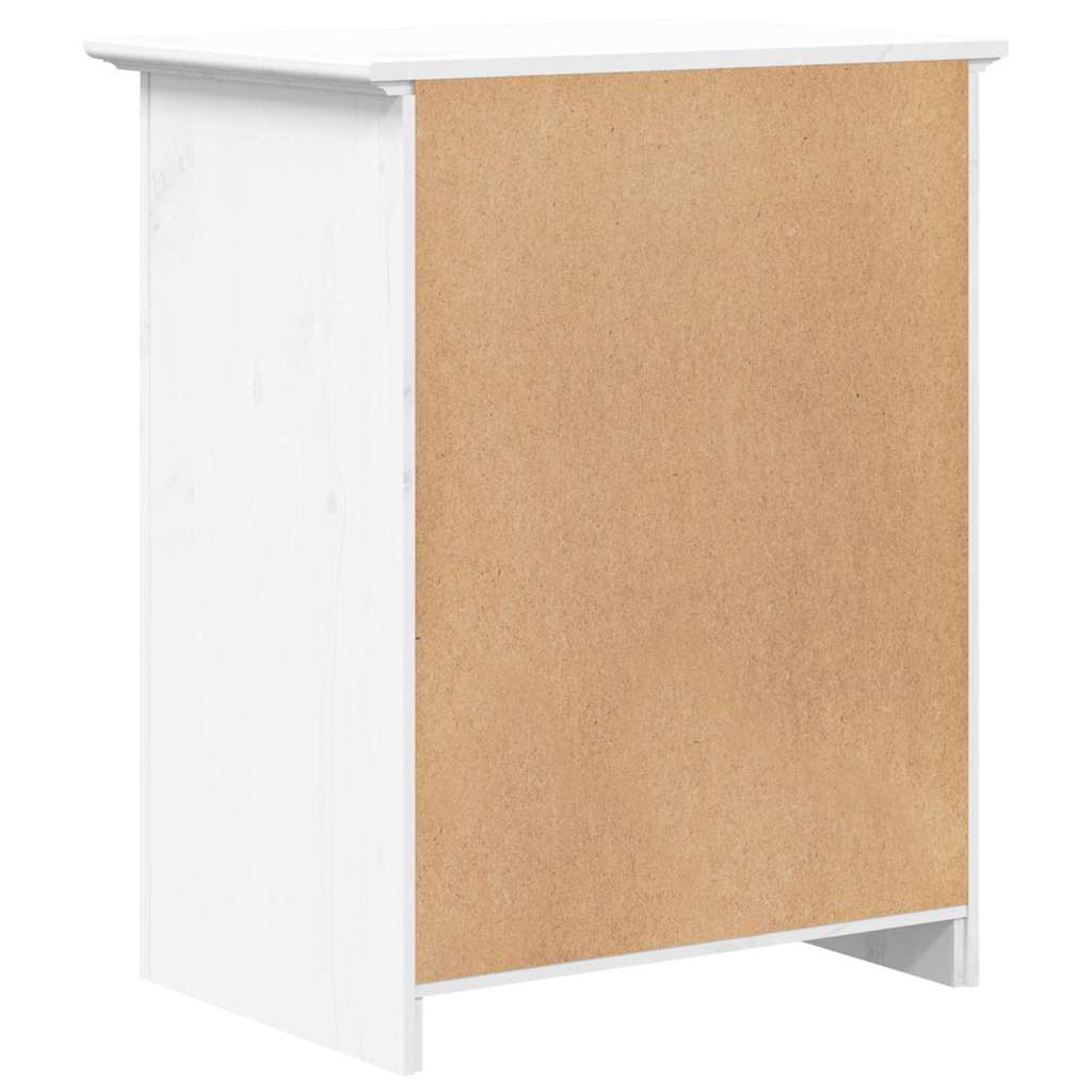 vidaXL Nachttisch BODO Weiß 53x38,5x67 cm Massivholz Kiefer