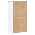 vidaXL Kleiderschrank BODO Weiß 99x53,5x173 cm Massivholz Kiefer