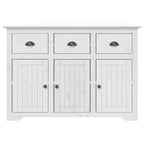 vidaXL Sideboard BODO Weiß 115,5x44x80 cm Massivholz Kiefer