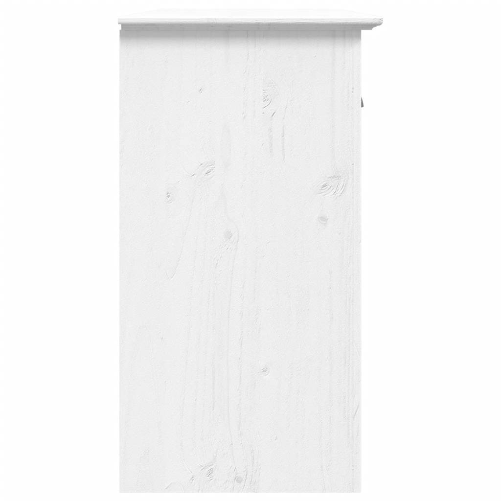 vidaXL Sideboard BODO Weiß 115,5x44x80 cm Massivholz Kiefer