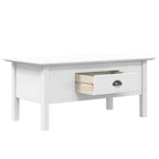 vidaXL Couchtisch BODO Weiß 100x55x46 cm Massivholz Kiefer