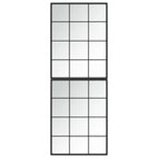 vidaXL Wandspiegel 2 Stk. Schwarz 80x60 cm Metall
