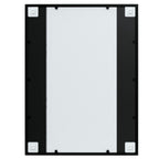 vidaXL Wandspiegel 2 Stk. Schwarz 80x60 cm Metall