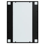 vidaXL Wandspiegel 3 Stk. Schwarz 80x60 cm Metall