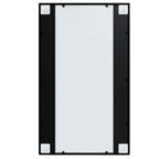 vidaXL Wandspiegel 4 Stk. Schwarz 100x60 cm Metall