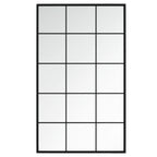 vidaXL Wandspiegel 6 Stk. Schwarz 100x60 cm Metall