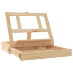 vidaXL Tischstaffelei mit Schublade 33,5x25,5x7 cm Massivholz Kiefer