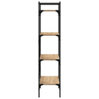 vidaXL Bücherregal 4 Fächer Sonoma-Eiche 56x31,5x138,5cm Holzwerkstoff