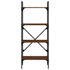 vidaXL Bücherregal 4 Fächer Braun Eiche 56x31,5x138,5 cm Holzwerkstoff