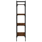 vidaXL Bücherregal 4 Fächer Braun Eiche 56x31,5x138,5 cm Holzwerkstoff