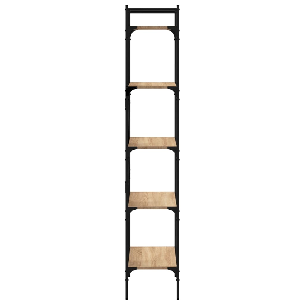 vidaXL Bücherregal 5 Fächer Sonoma-Eiche 56x31,5x174 cm Holzwerkstoff