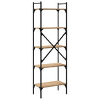 vidaXL Bücherregal 5 Fächer Sonoma-Eiche 56x31,5x174 cm Holzwerkstoff
