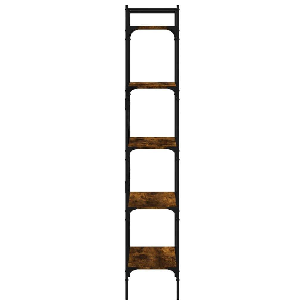 vidaXL Bücherregal 5 Fächer Räuchereiche 56x31,5x174 cm Holzwerkstoff