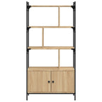 vidaXL Bücherregal mit Türen Sonoma-Eiche 76,5 x 30 x 154,5 cm Holzwerkstoff
