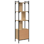 vidaXL Bücherregal mit Tür Sonoma-Eiche 44,5x30x154,5 cm Holzwerkstoff