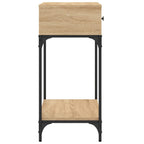 vidaXL Konsolentisch Sonoma-Eiche 75x34,5x75 cm Holzwerkstoff