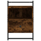 vidaXL Wand-Nachttisch Räuchereiche 40x30x61 cm Holzwerkstoff