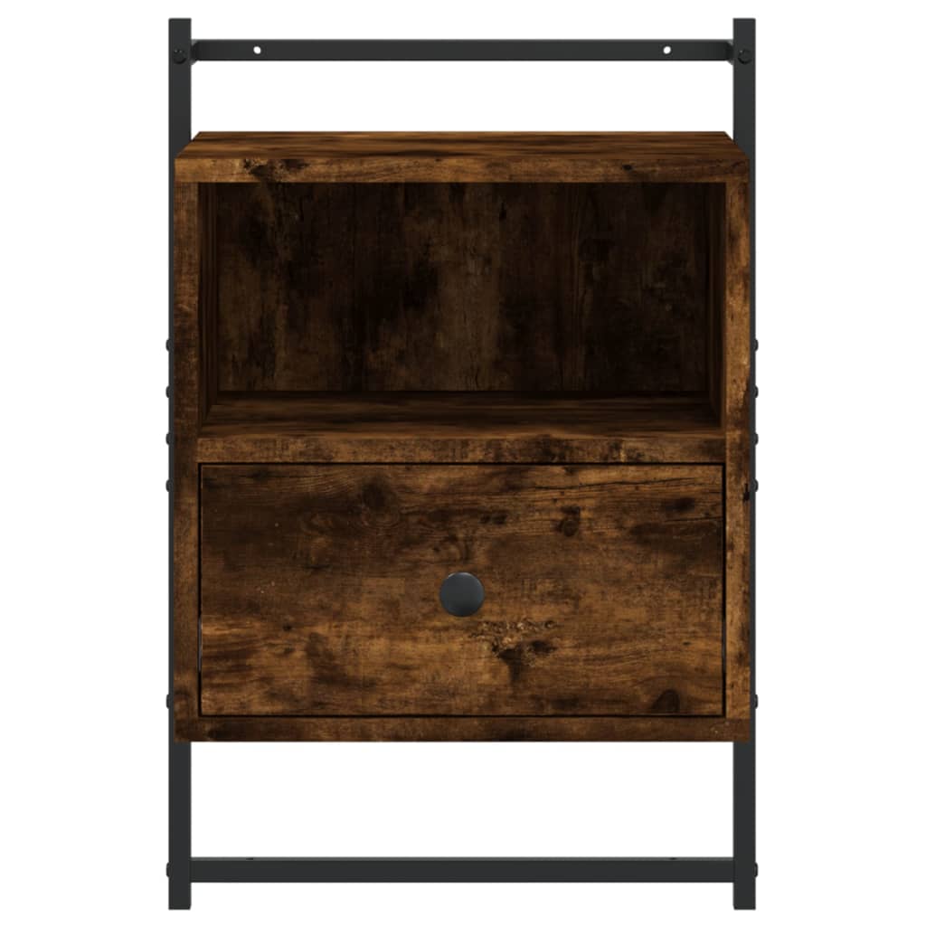 vidaXL Wand-Nachttisch Räuchereiche 40x30x61 cm Holzwerkstoff