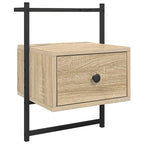vidaXL Wand-Nachttisch Sonoma-Eiche 35x30x51 cm Holzwerkstoff