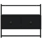 vidaXL TV-Wandschrank Schwarz 60,5x30x51 cm Holzwerkstoff