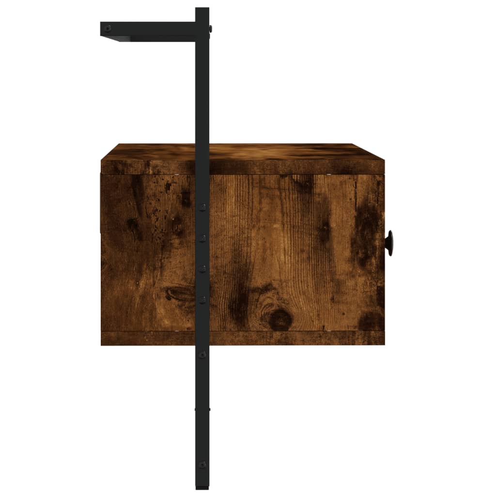 vidaXL TV-Wandschrank Räuchereiche 60,5x30x51 cm Holzwerkstoff
