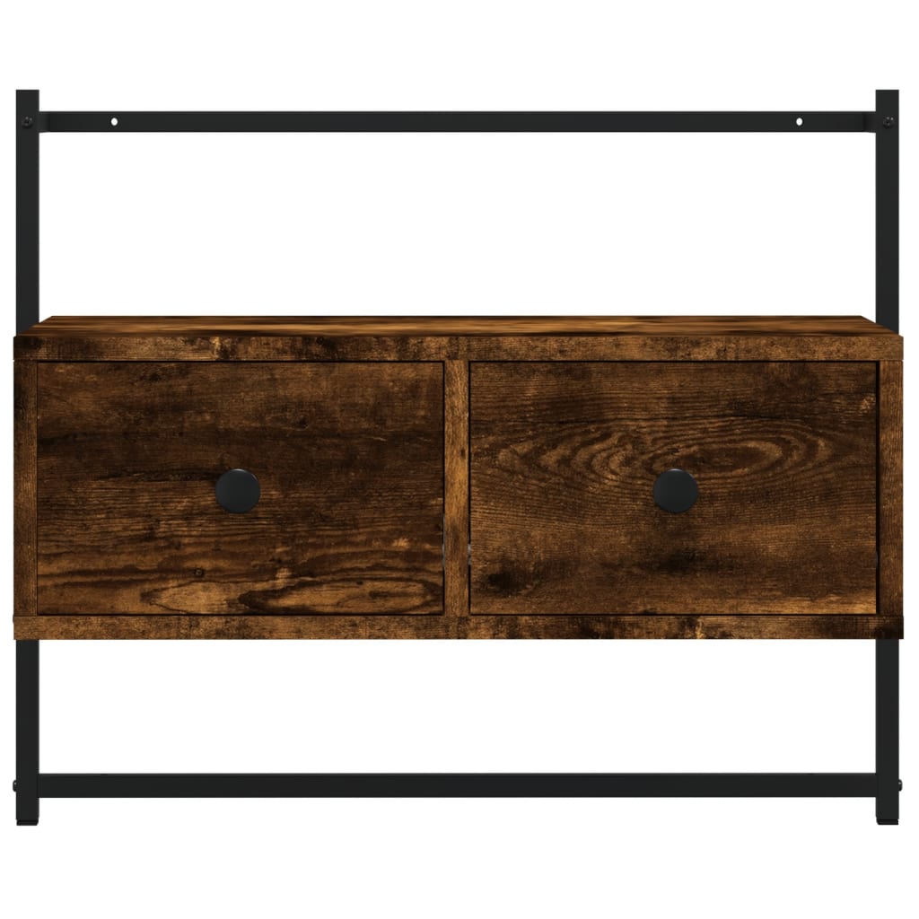 vidaXL TV-Wandschrank Räuchereiche 60,5x30x51 cm Holzwerkstoff