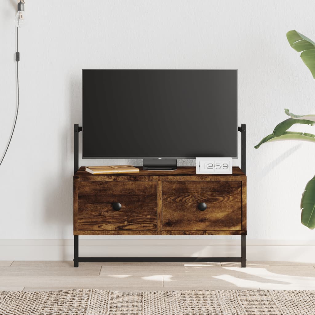 vidaXL TV-Wandschrank Räuchereiche 60,5x30x51 cm Holzwerkstoff