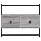 vidaXL TV-Wandschrank Grau Sonoma 60,5x30x51 cm Holzwerkstoff