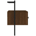 vidaXL TV-Wandschrank Braun Eiche 60,5x30x51 cm Holzwerkstoff