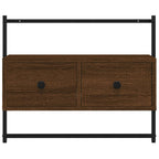 vidaXL TV-Wandschrank Braun Eiche 60,5x30x51 cm Holzwerkstoff