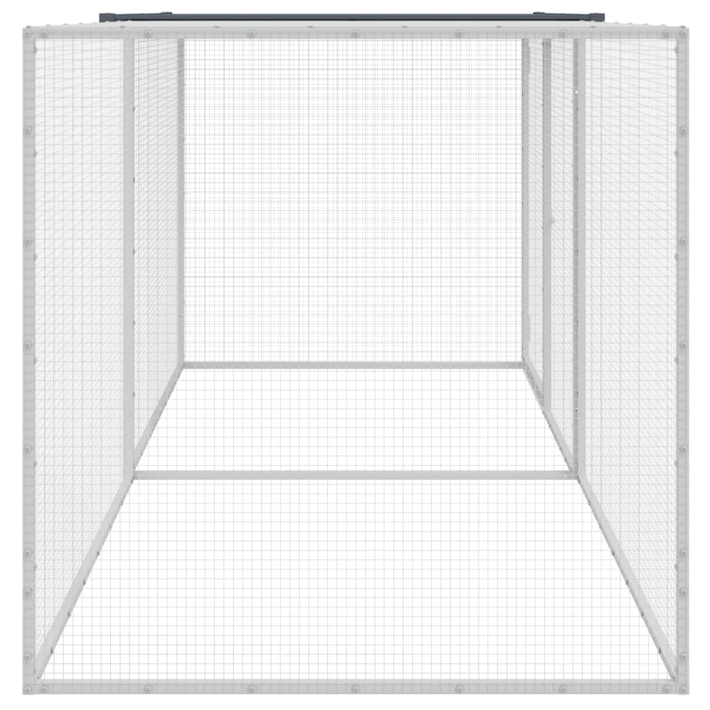 vidaXL Hühnerkäfig mit Dach Anthrazit 203x98x90 cm Verzinkter Stahl