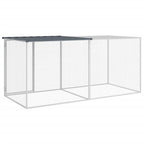 vidaXL Hühnerkäfig mit Dach Anthrazit 203x98x90 cm Verzinkter Stahl