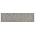 vidaXL Küchenteppich Waschbar Raute 45x150 cm Samt