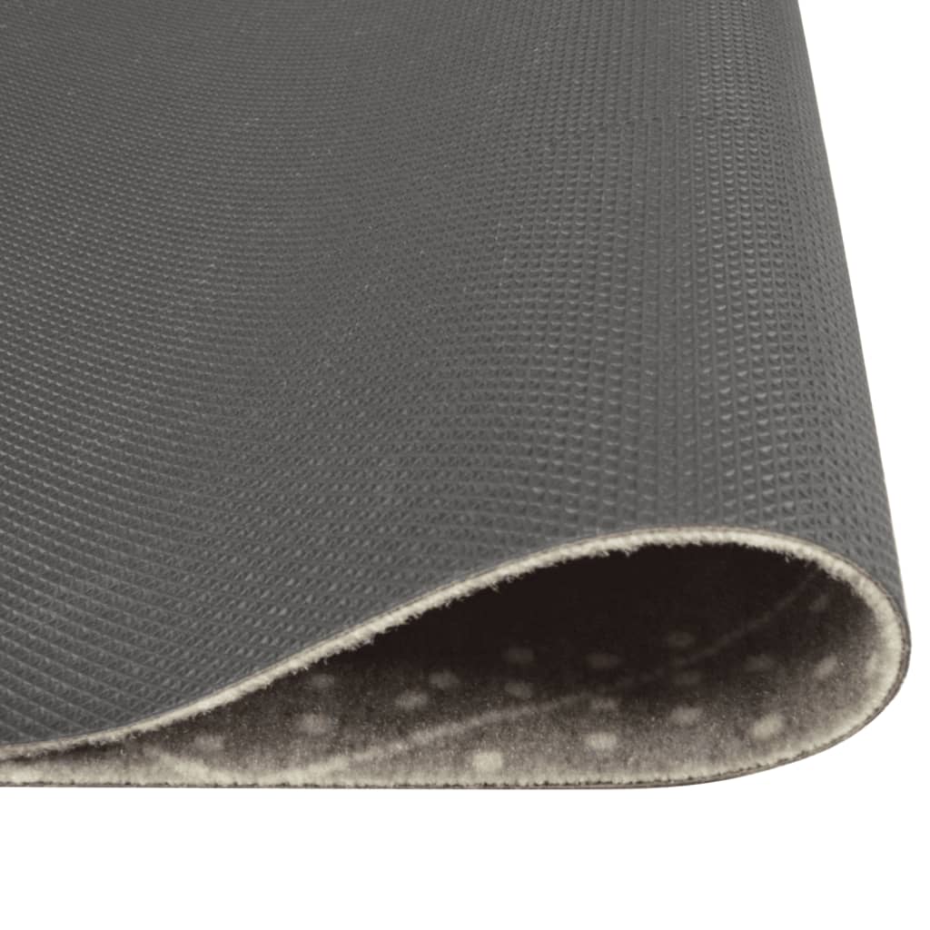 vidaXL Küchenteppich Waschbar Raute 45x150 cm Samt