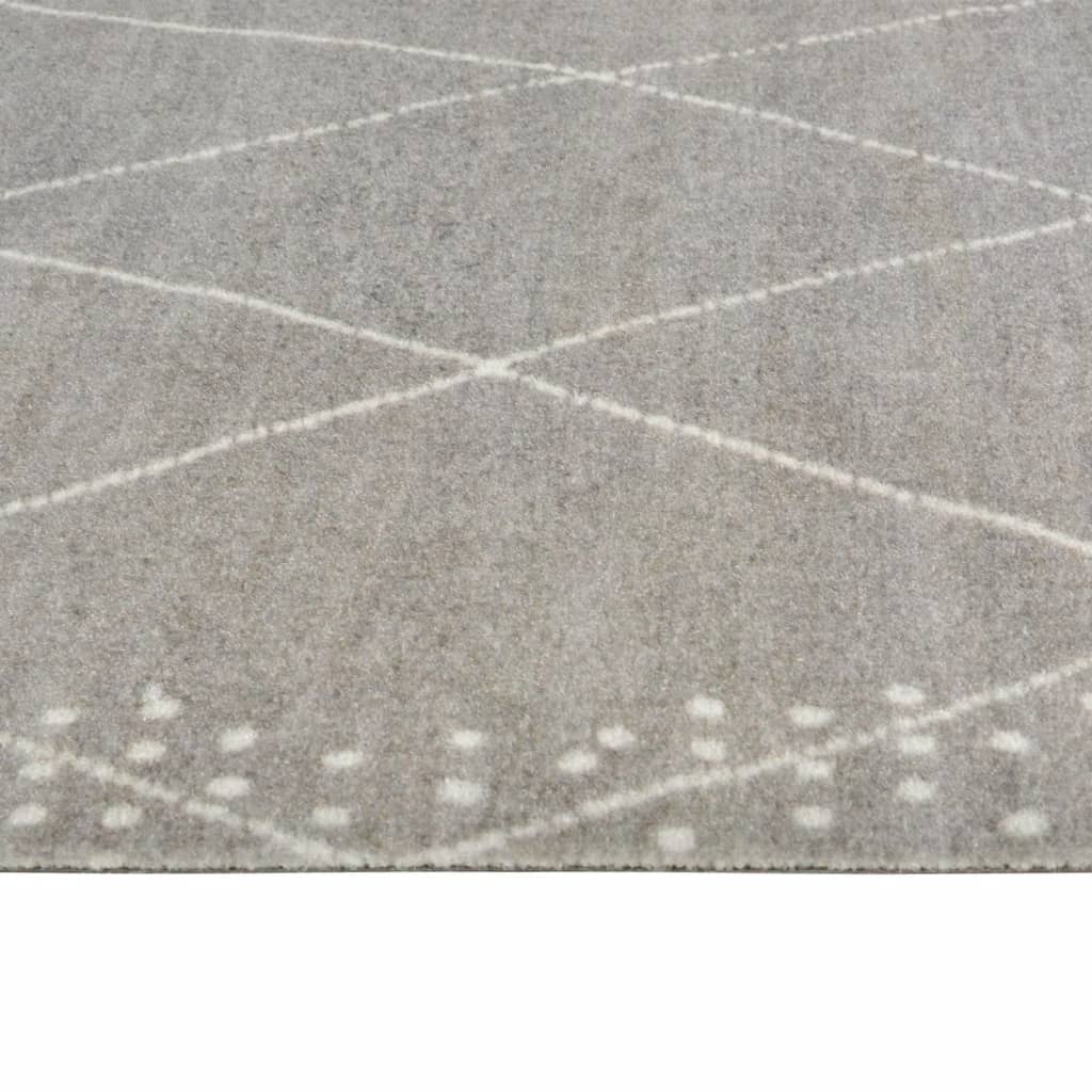 vidaXL Küchenteppich Waschbar Raute 45x150 cm Samt
