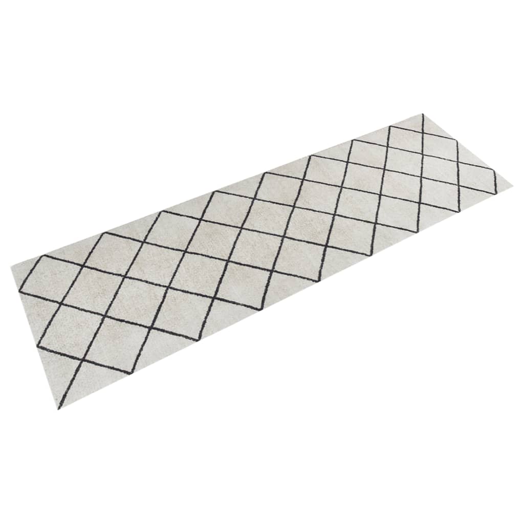 vidaXL Küchenteppich Waschbar Quadrat 45x150 cm Samt