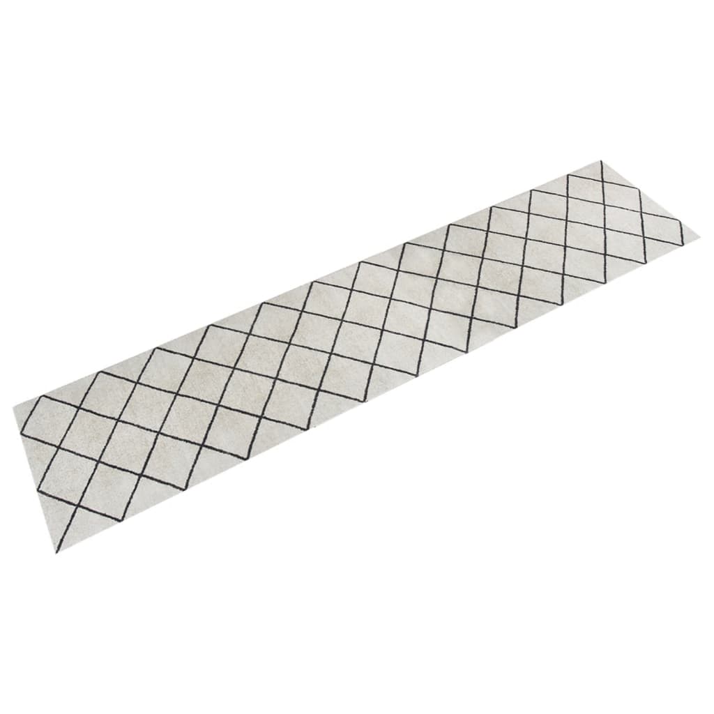vidaXL Küchenteppich Waschbar Quadrat 45x150 cm Samt