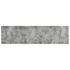 vidaXL Küchenteppich Waschbar Beton 45x150 cm Samt