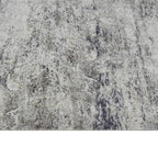 vidaXL Küchenteppich Waschbar Beton 45x150 cm Samt