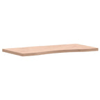 vidaXL Schreibtischplatte 80x(36-40)x2,5 cm Massivholz Buche