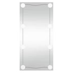 vidaXL Wandspiegel mit LED-Leuchten 30x60 cm Glas Rechteckig