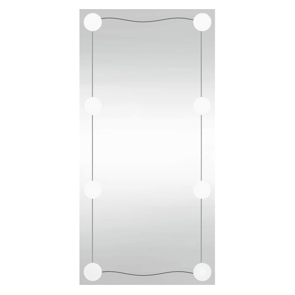 vidaXL Wandspiegel mit LED-Leuchten 30x60 cm Glas Rechteckig