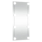 vidaXL Wandspiegel mit LED-Leuchten 30x60 cm Glas Rechteckig