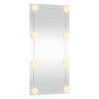 vidaXL Wandspiegel mit LED-Leuchten 30x60 cm Glas Rechteckig