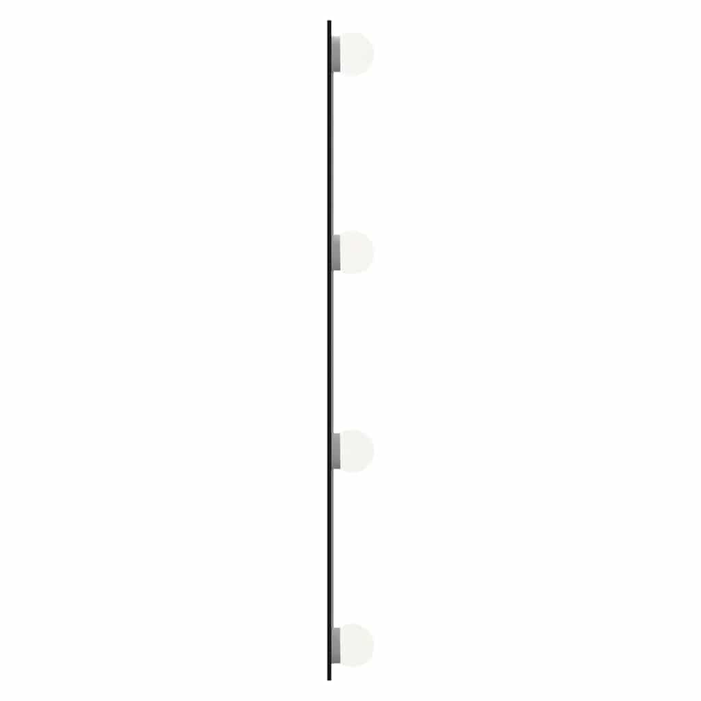 vidaXL Wandspiegel mit LED-Leuchten 30x60 cm Glas Rechteckig